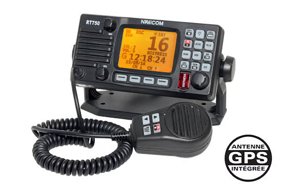 VHF FIXE RT750 - 25W- Antenne GPS intégrée