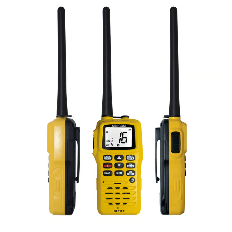 VHF marine Navicom RT411+ Pack étanche flottante 6W écran LCD.