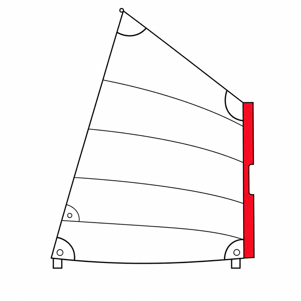 VOILE OPTIMIST LATTEE AVEC FOURREAU
