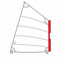 VOILE OPTIMIST LATTEE AVEC FOURREAU
