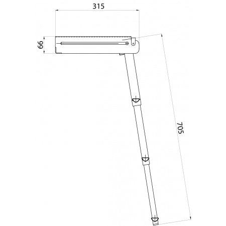 Echelles d'embarquement telescopique en acier inoxydable AISI 316