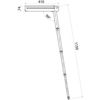 Echelles d'embarquement telescopique en acier inoxydable AISI 316