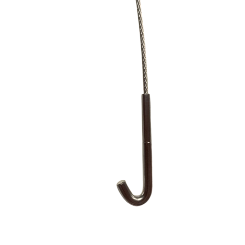 Paire câble trapèze 2mm avec embout et crochet