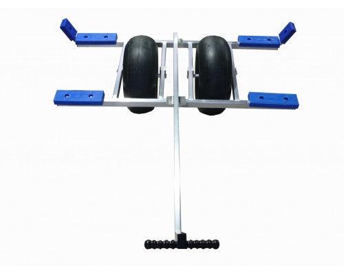 Chariot alu cata grosses roue ballon.  Parfait pour petits catas 10 pieds, ex: Erplast XS ®   Livraison offerte