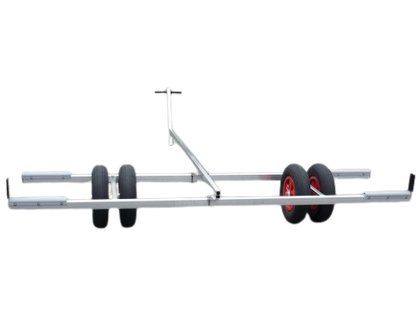 CHARIOT FIXE ALU DE MISE A L'EAU 4R+TIMON MODELE 1 | POUR CATAMARAN