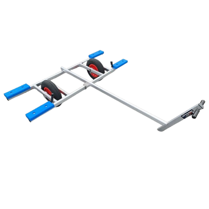 CHARIOT ALU 2 ROUES 400 PATINS BLANCS | POUR PETITS CATA 12FT