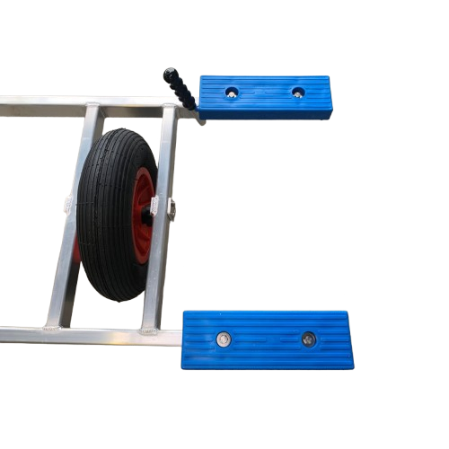 CHARIOT ALU 2 ROUES 400 PATINS BLANCS | POUR PETITS CATA 12FT