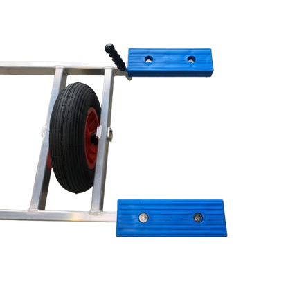 CHARIOT ALU 2 ROUES 400 PATINS BLANCS | POUR PETITS CATA 12FT