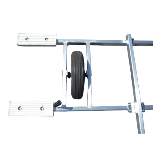 CHARIOT ALU 2 ROUES 400 PATINS BLANCS | POUR PETITS CATA 12FT