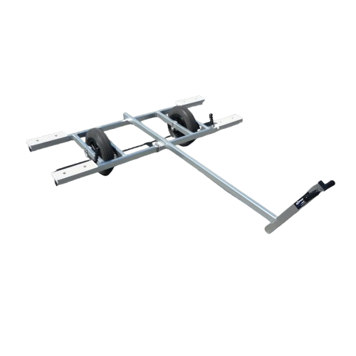 CHARIOT ALU 2 ROUES 400 PATINS BLANCS | POUR PETITS CATA 12FT