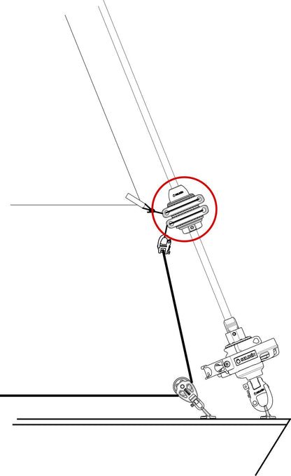 emerillon amure reglable selden gx cable at