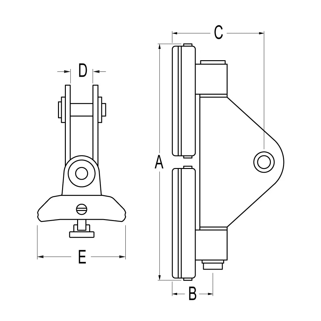 Chariot de Tete Serie 26 RC42660 Ronstan