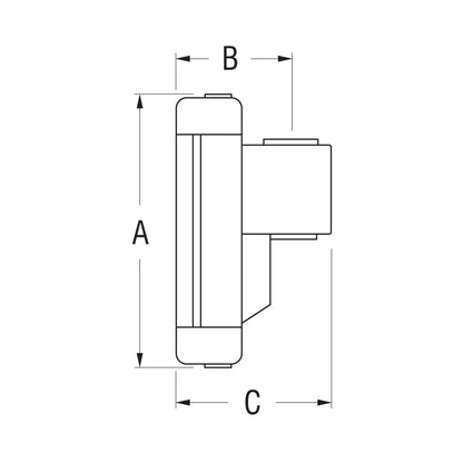 Chariot de latte 66mm x 47mm Ronstan Serie 19