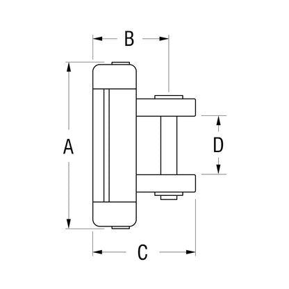 Chariot de ris 71mm x 47mm Ronstan S19
