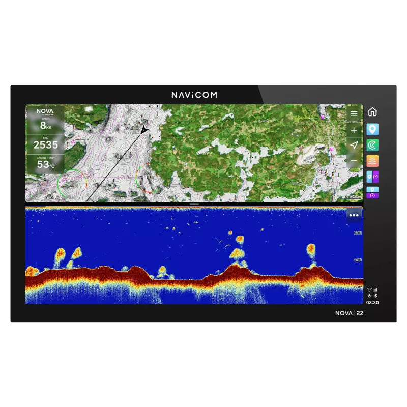 Écran tactile multifonction 22 pouces bateau