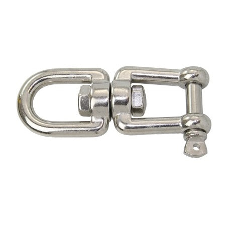 Émérillons à anneaux Manille Inox A4 L 60-88 mm