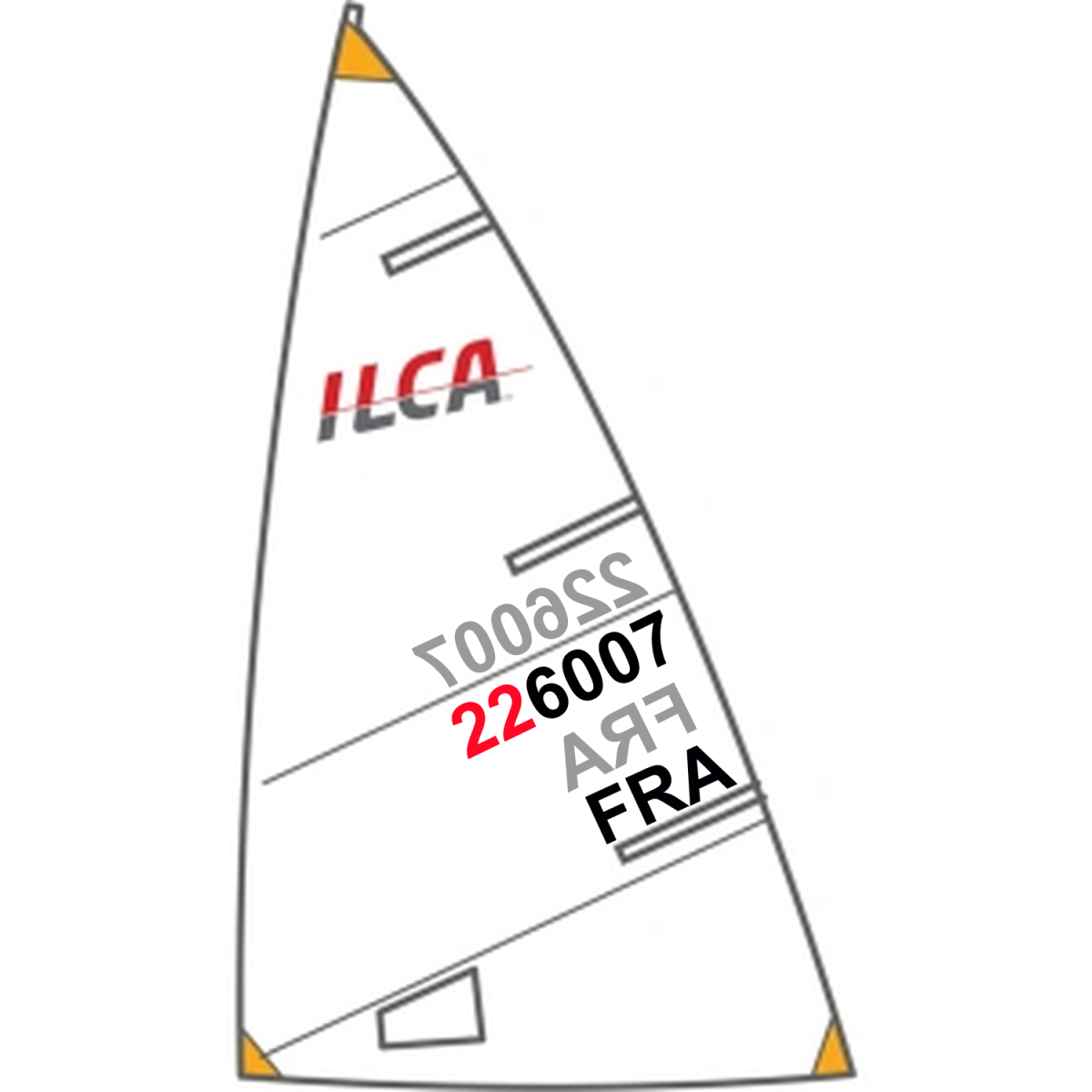 grand-voile ilca 4 north sails régate 4,7 m²