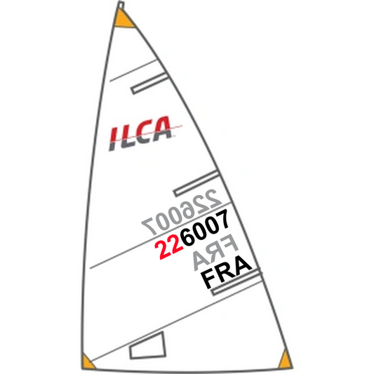 grand-voile ilca 4 north sails régate 4,7 m²