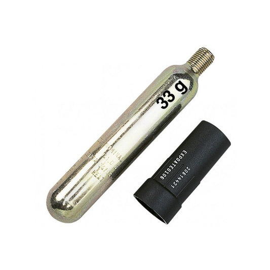 Un visuel épuré et explicite du Kit de Recharge UML Auto Pro Sensor - 33 g, mettant en avant la cartouche hydrosoluble UML et la bouteille de CO2. L’image illustre clairement les composants essentiels du kit, avec une présentation soignée pour refléter sa qualité et sa fiabilité. Idéal pour transmettre un message de sécurité et de performance en un coup d'œil.