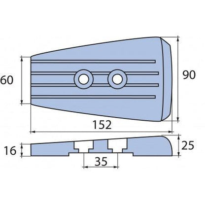 Anode ANITI-CAVIATION Moteur Volvo Penta  DPS-A - DPS-B - FWD Zinc - Magnésium - Alu