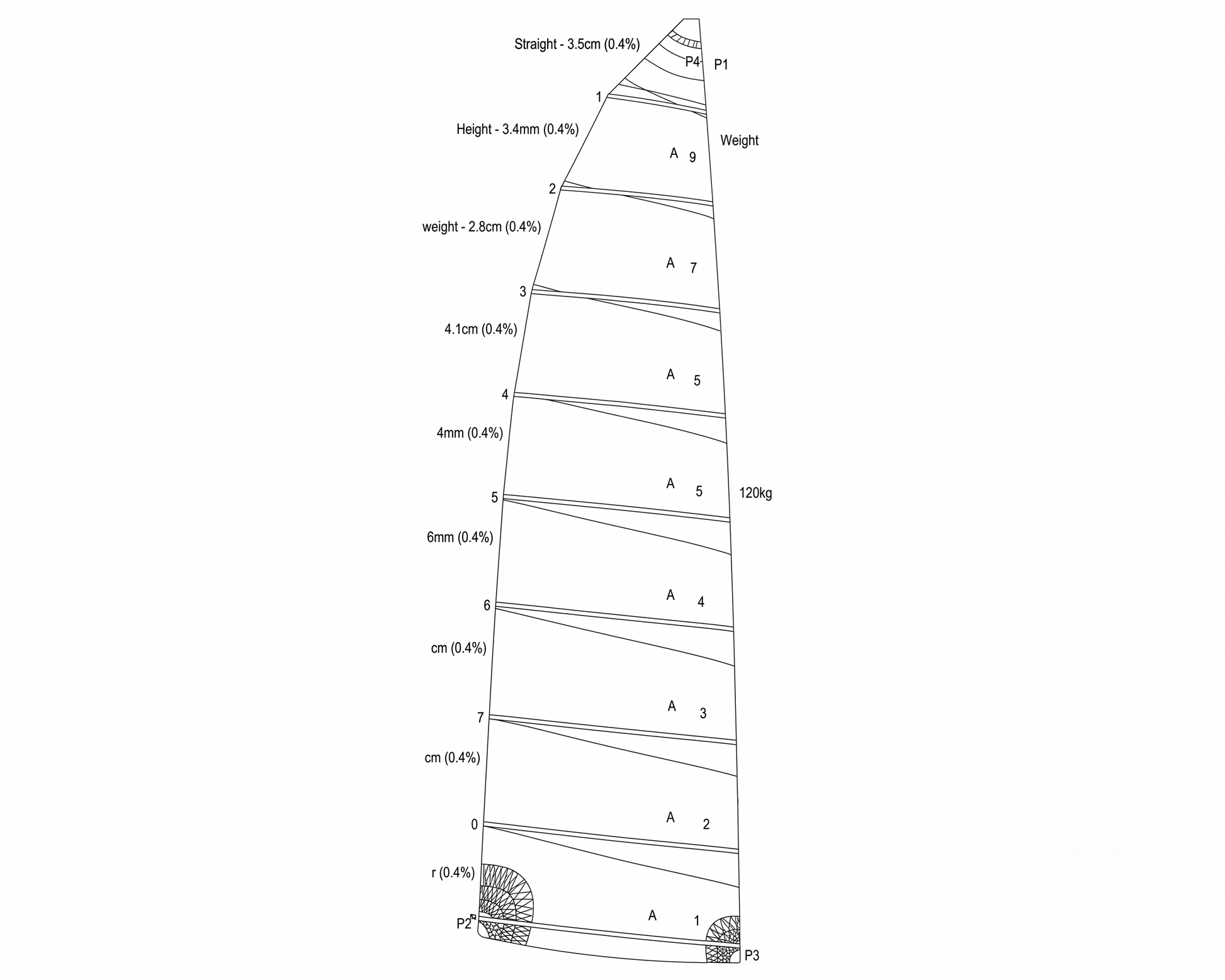 GD VOILE NACRA 500 COMPATIBLE 245 G
