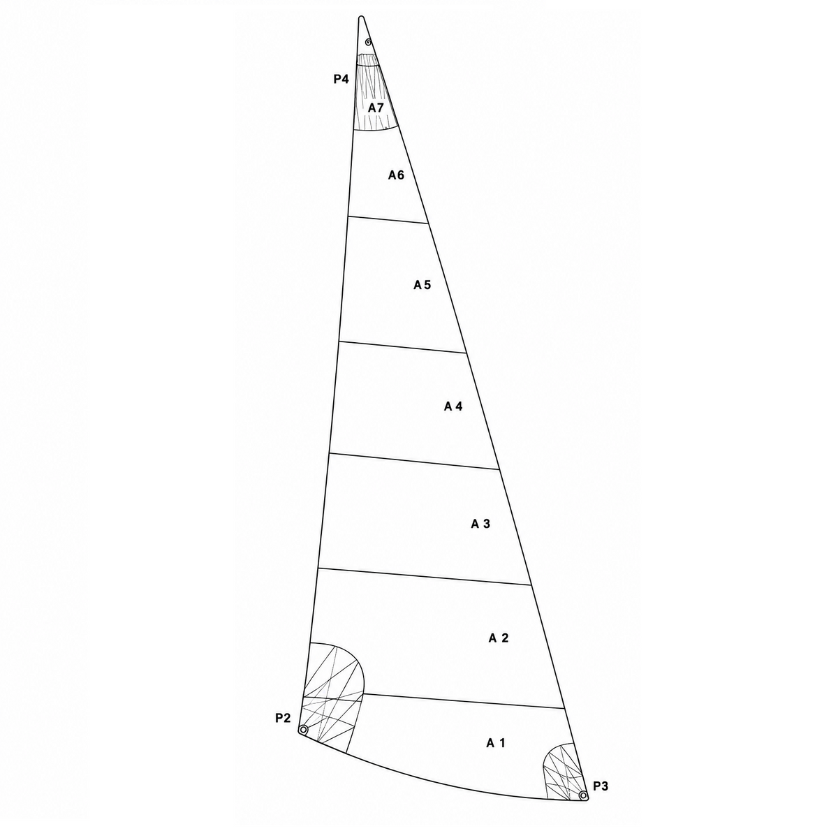 Foc compatible trimaran Virus Magnum 21 Dacron Nenuphar 2260
