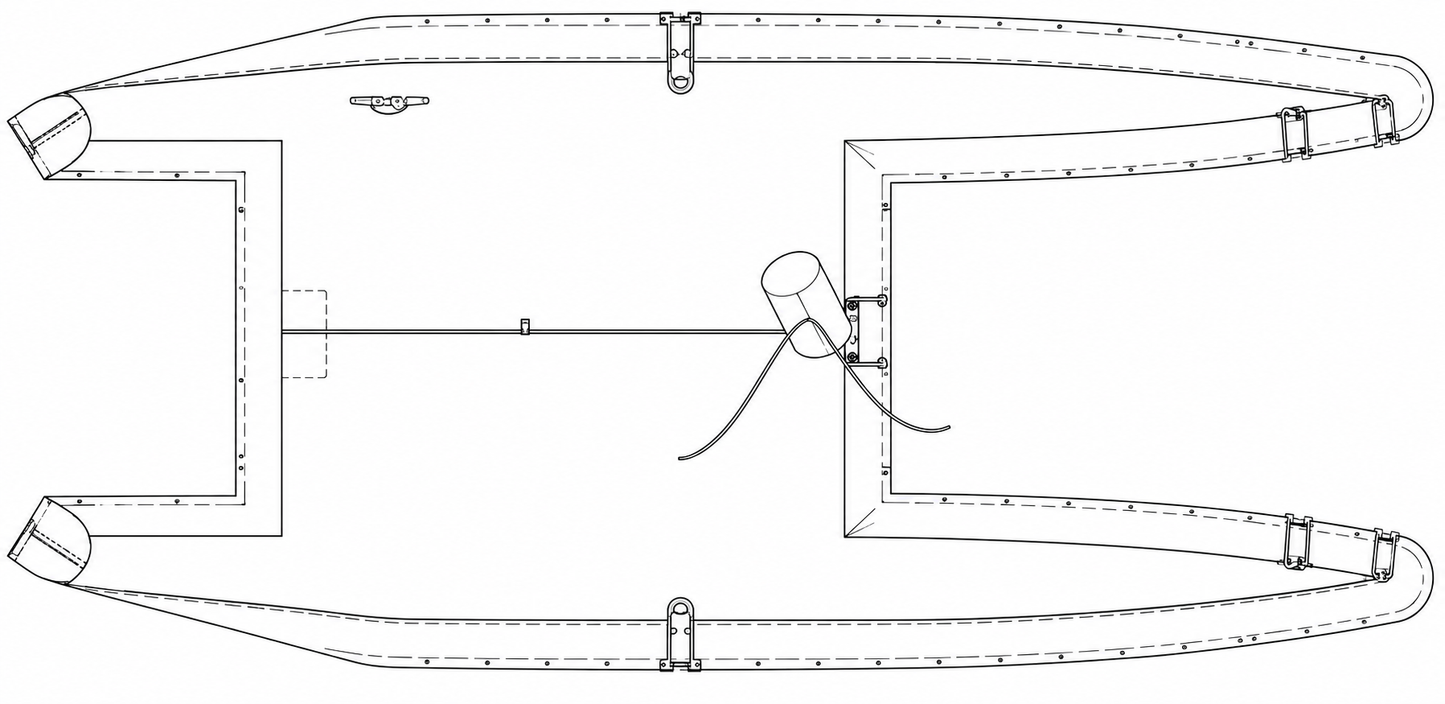 plan du TAUD HOBIE CAT 18 PARKING – COMPLET PES ENDUIT PVC 520 GRS