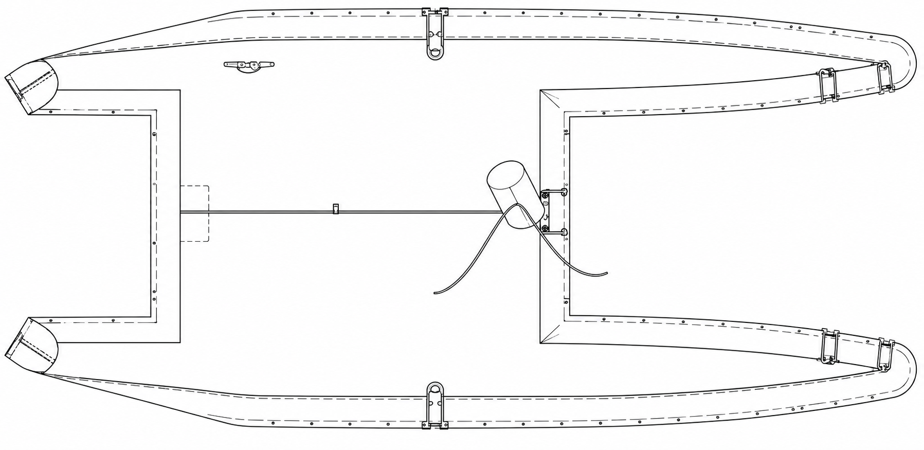 plan du TAUD HOBIE CAT 18 PARKING – COMPLET PES ENDUIT PVC 520 GRS