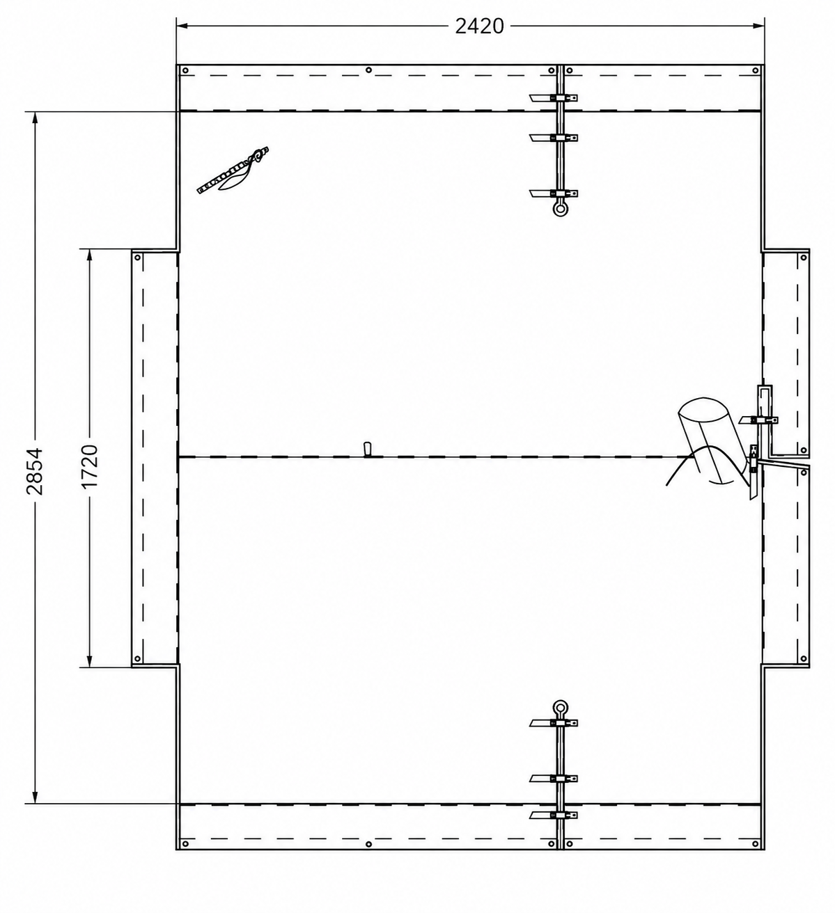 TAUD SPITFIRE (PLATEFORME) – PARKING PES ENDUIT PVC 520 GRS