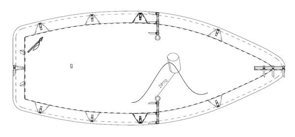 Taud dessus poly.ripstop EQUIPE