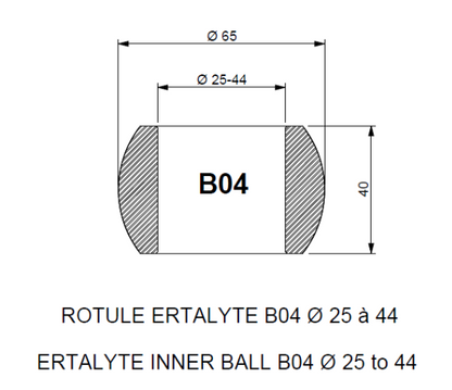 ROTULE ERTALYTE STANDARD B04 Voilier Dufour