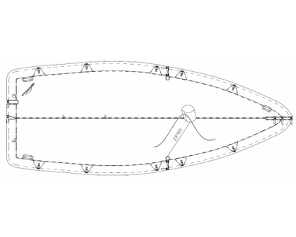 TAUD LOOKOUT DESSUS POLYESTER ENDUIT PVC 540G