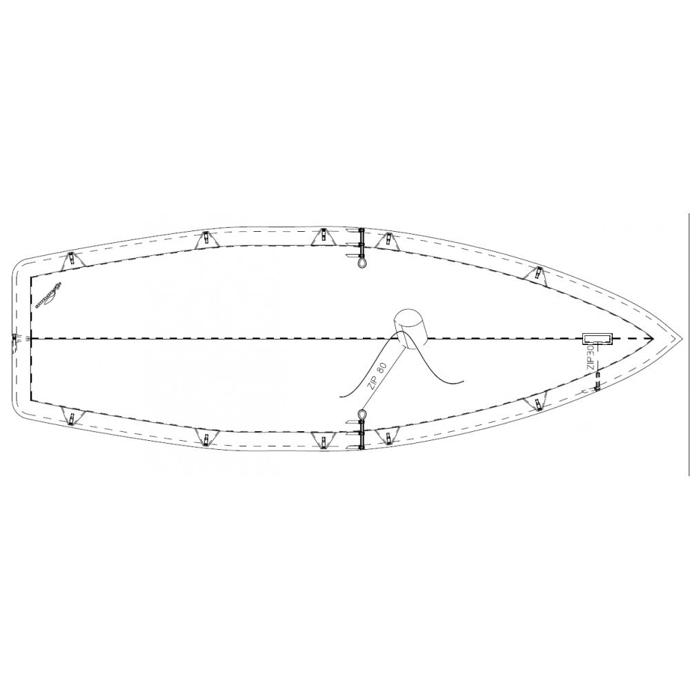 taud FD dessus polyester ripstop 270g