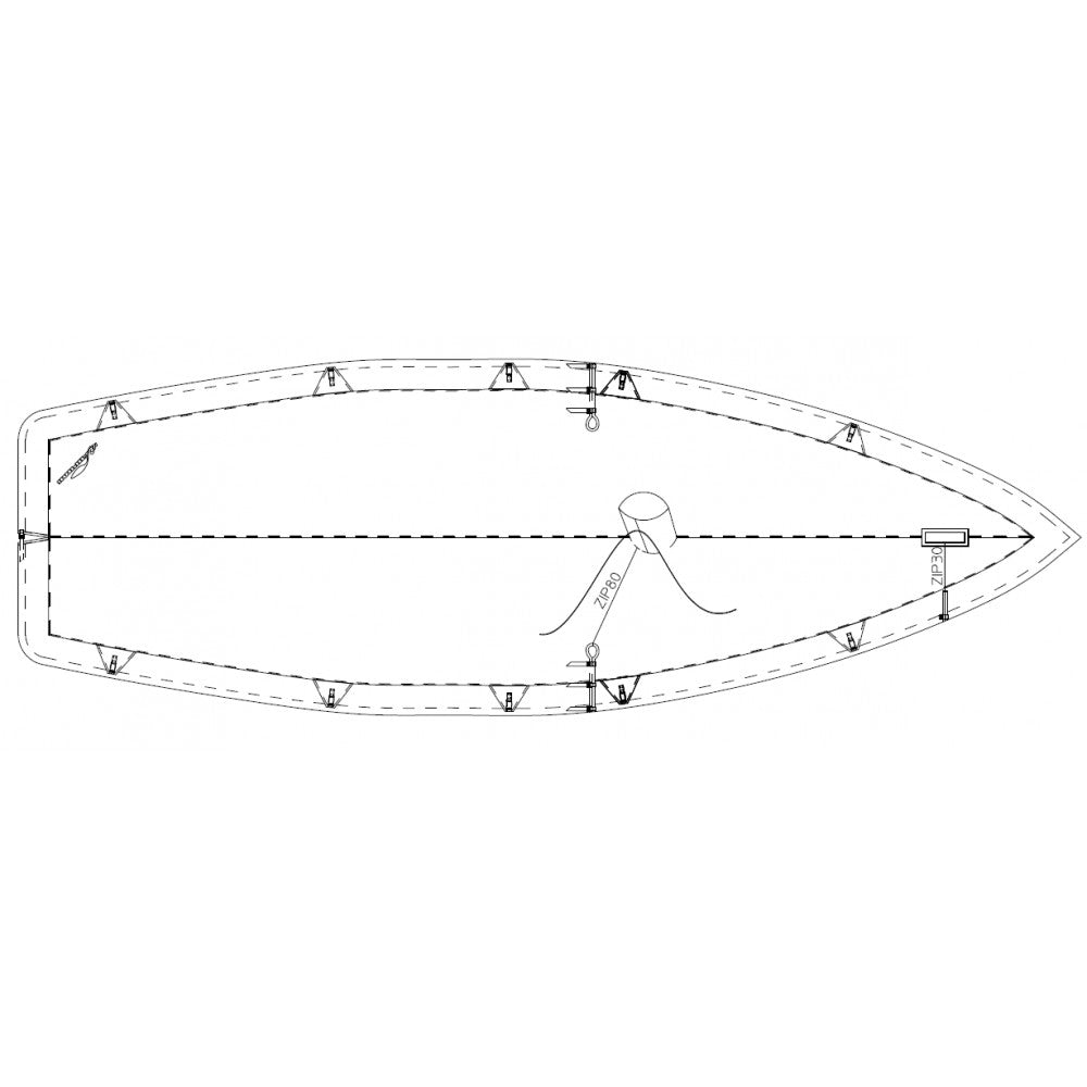 taud FD dessus polyester ripstop 270g