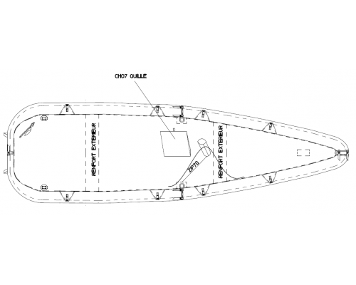taud néo 495 polycoton 430g dessus bateau