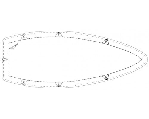Taud X4 dessus PVC 520 g/m²
