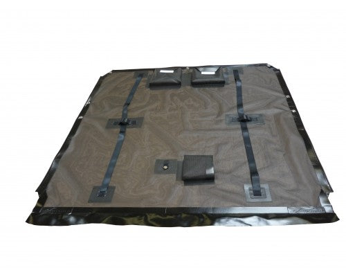 Trampoline pour Mattia 18 en mesh noir  SOUDE MESH PVC