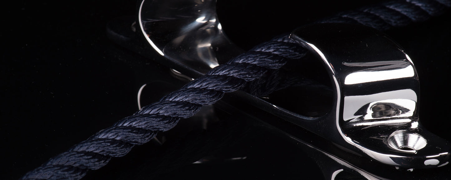 Polyester rope black 3strands 10mm