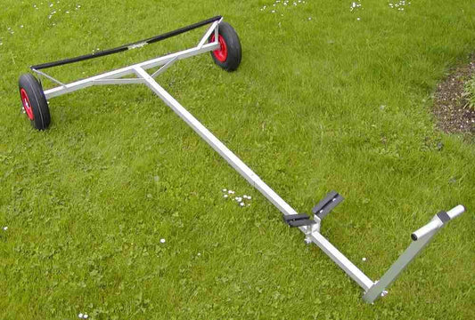 Chariot de mise à l'eau en aluminium anodisé pour dériveurs
