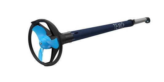 Moteur électrique hors-bord portable TEMO 450 pour annexe bateau.