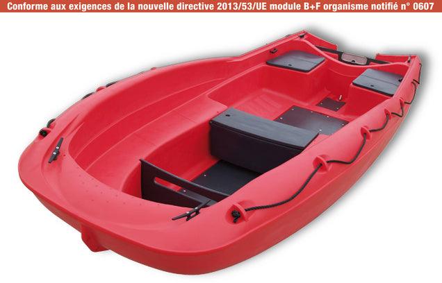 Barque Fun Yak SECU 15 rouge 