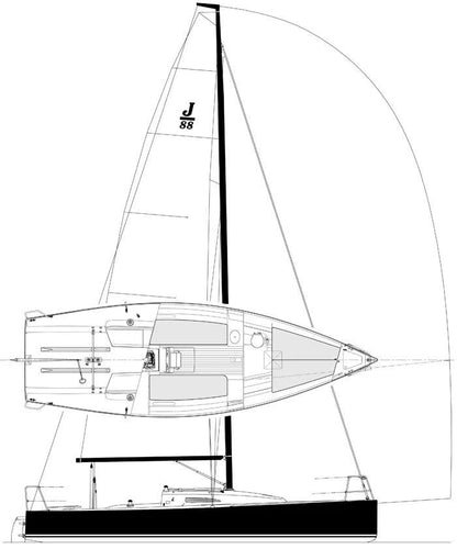 J/88 J Boats voilier sportif familial.