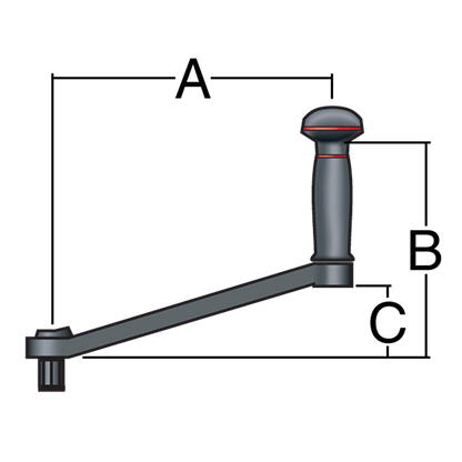 Manivelle de winch HARKEN 10" B10AL